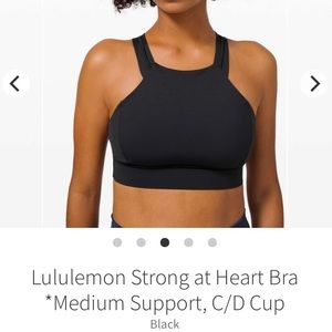 Lululemon Strong at Heart sports bra